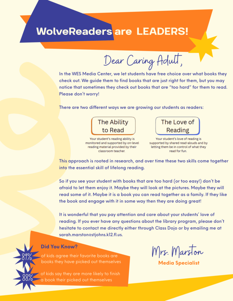 Book Choice Letter